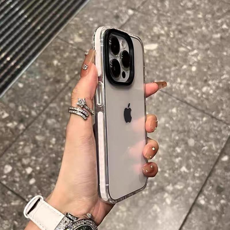 Luxusní průhledný kryt na telefon Pro iPhone 11 12 13 14 15 16 17 Pro Max Plus Air Clear Bumper Zadní kryty