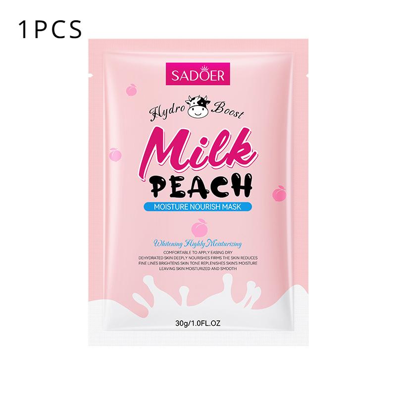 

Увлажняющая и питательная маска SADOER Milk & Peach Увлажняющая и омолаживающая маска 1pcs