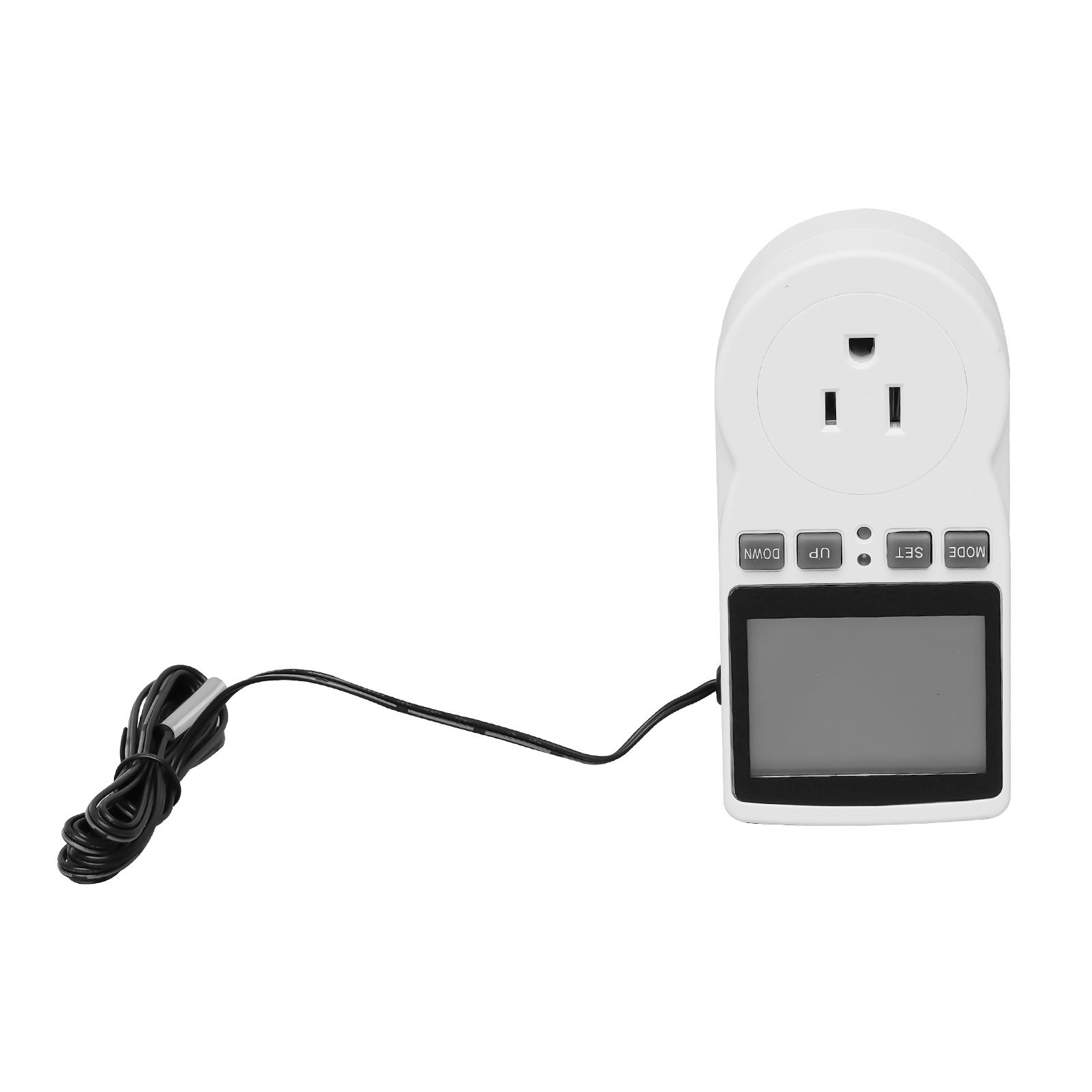 

Цифровий регулятор температури термостат контроль температури розетка нагрівач AC100-250В білий