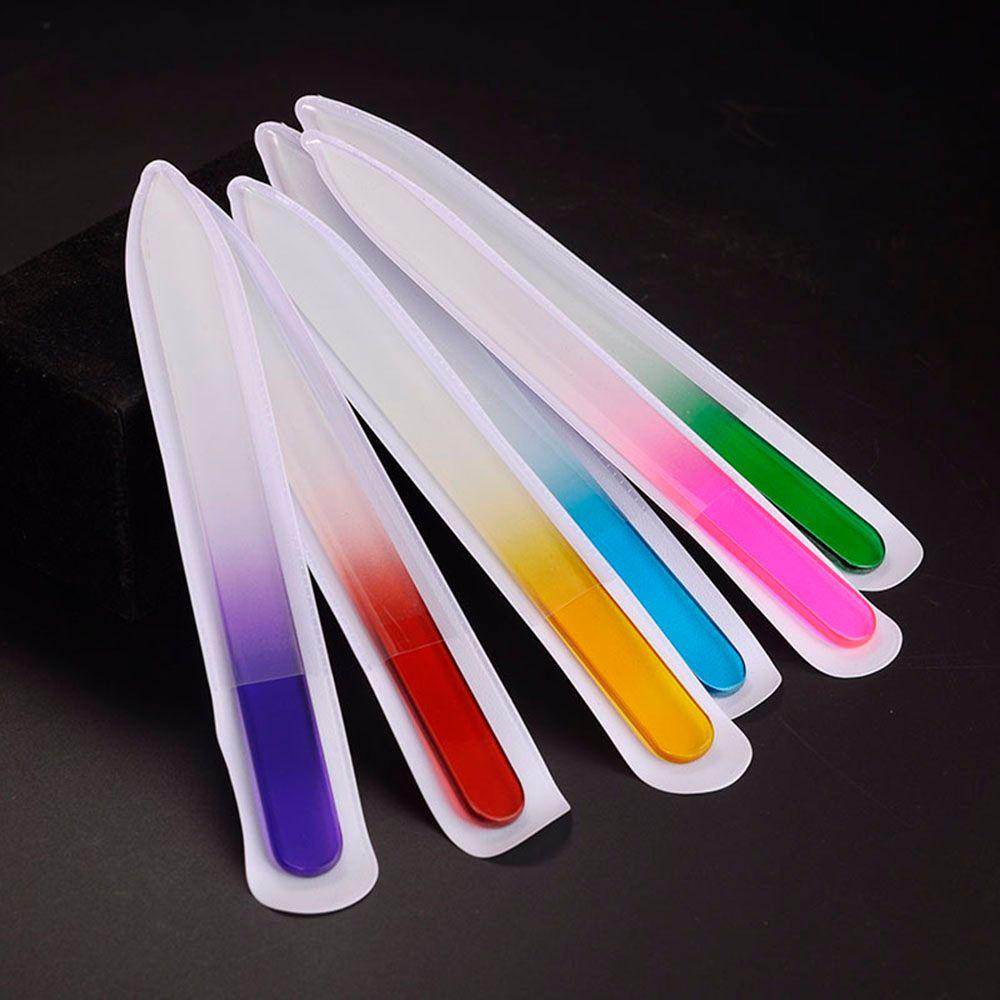 Hot Durable Pro Tool Crystal Glass File Buffer Nail Art Files Manicure Device