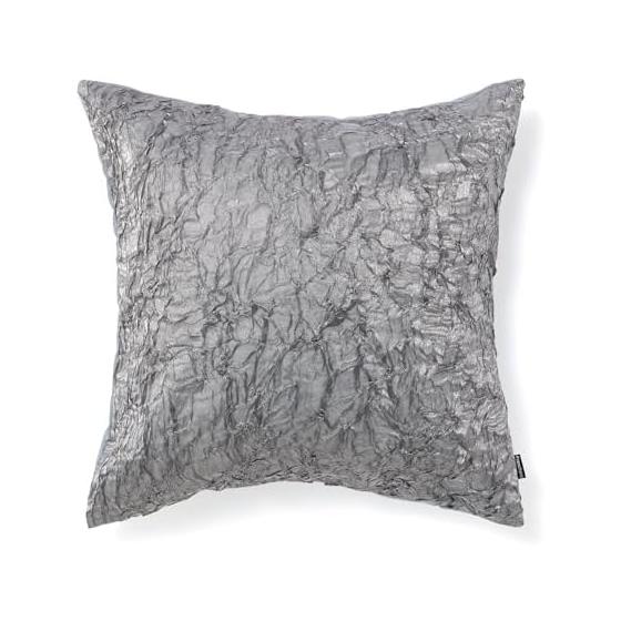 Francfranc Sheer Crush Cushion Cover 45cm x 45cm Silver (095)
