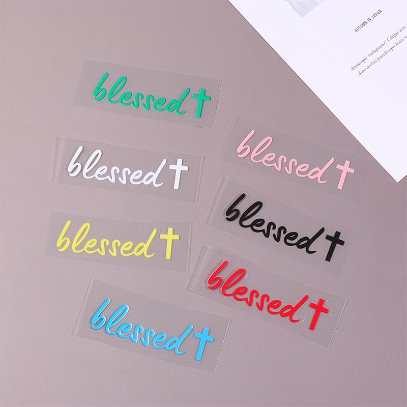 Blessed Mirror Decal Car Sticker For Women Faith Religious Vinyl Decoration For Cars Trucks Windows Mirror