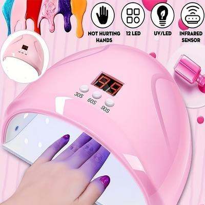 Mini1 Lampa USB do Paznokci 36W Maszyna do Fototerapii Paznokci 12 Diod UV LED Światło Utwardzające Żel do Lakieru do Paznokci Czujnik Podczerwieni Maszyna Nail Art