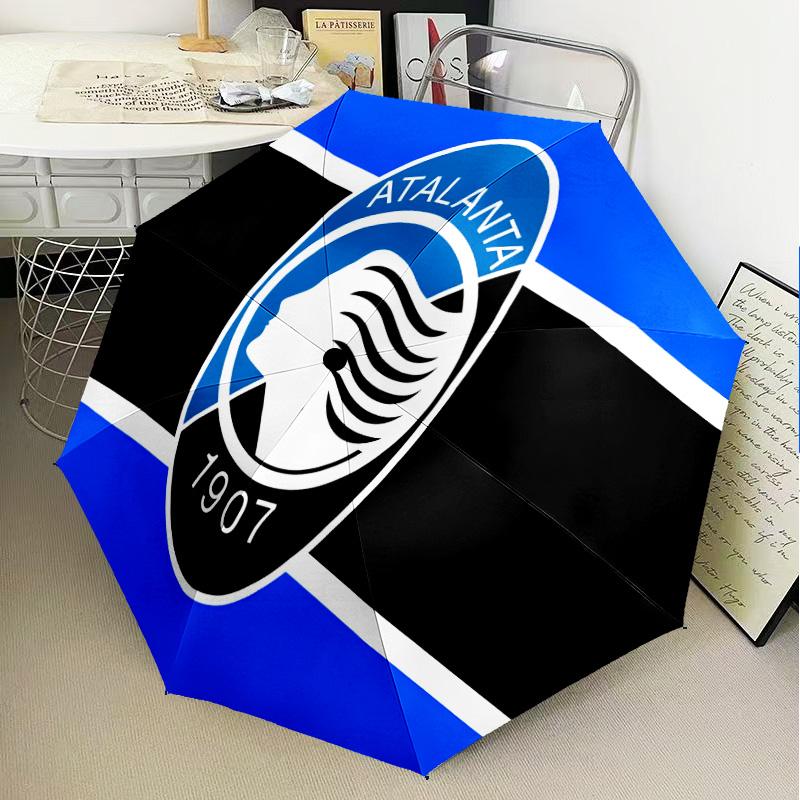 Atlanta Fc Emblem Design Automatic Folding Umbrella - 8-Rib Travel Umbrella with Auto Open/Close & Portable Gifts for holidays or birthdays
