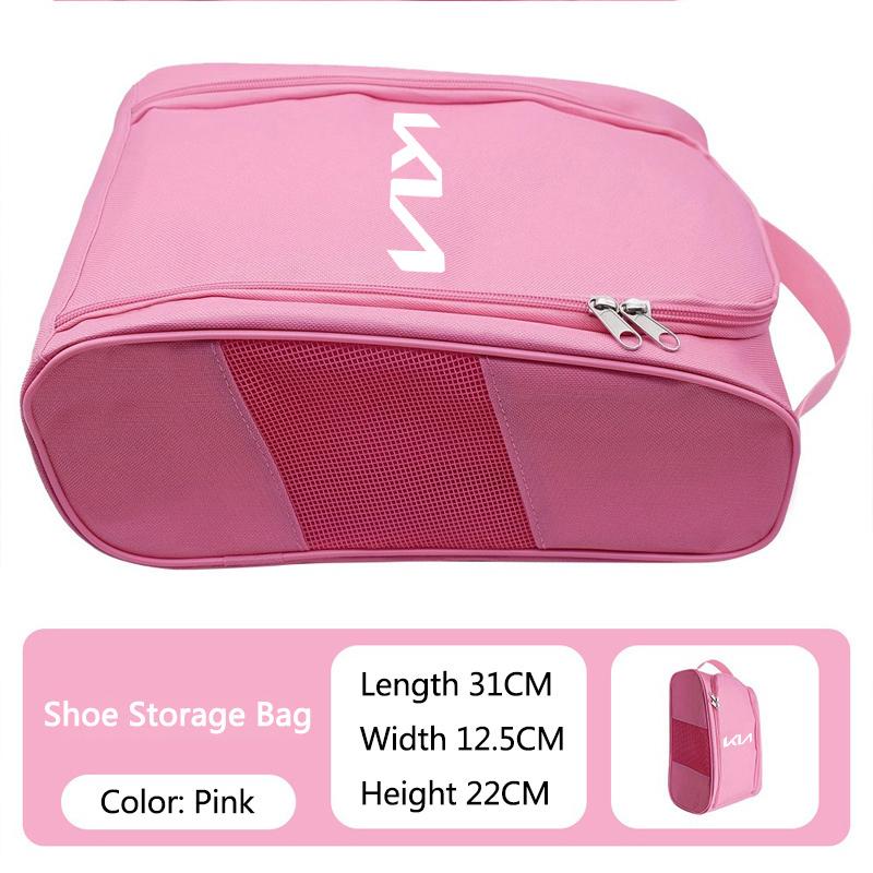 Car Sneaker Storage Bag Travel Outing Shoes Storage Zipper Style For Kia Rio Ceed Sportage Cerato Soul Sorento Picanto Optima cvufy50