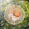 10 Inch Hanging Wind Spinner with 360 Degree Hook for Balcony Garden Decor Spring Summer Outdoor Decoration