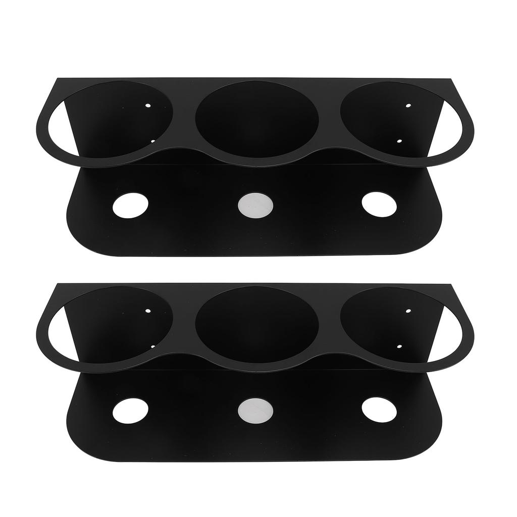 2 buc. Suport pentru 3 spray-uri, raft din fier montat pe perete, organizator pentru depozitarea sticlelor spray pentru garaj și lucru