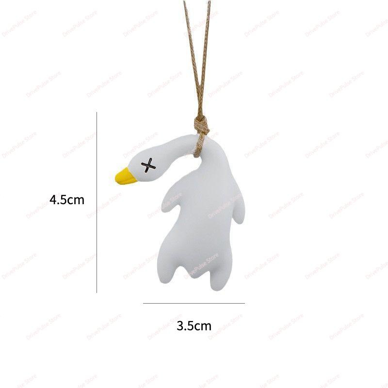 

1 шт. Термохромный утенок, подвеска для автомобиля - Меняющий цвет смоляной кулон для зеркала заднего вида, милый качающийся декор, безопасный аксессуар для приборной панели