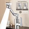 1pc Modern Swivel Faucet - Dual Mode (Hot & Cold Water), 1080° Rotating Adjustable Spray Head with Bubble Water Outlet To Preven