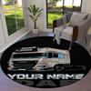 Daf Team Custom Name Round Area Rug Carpet Rug For Living Room Bedroom Sofa Playroom Decor Nonslip Floor Mat