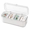 Dustproof Jewelry Organizer Box 4 Compartment Watch Display Case  Jewelry Storage