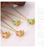 Charming & Colorful Rocking Horse Pendant Necklace with Exquisite Design for Women