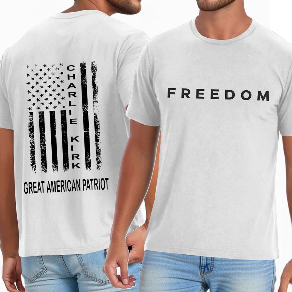 Men's Casual Daily Printed Top Round Neck T-shirt