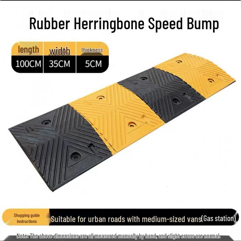 Rubber Speed Bump Cast Iron Ramp Plate