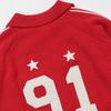 Korean Badblood BCAC Series Women's American Retro Red Knit Cardigan Sweater
