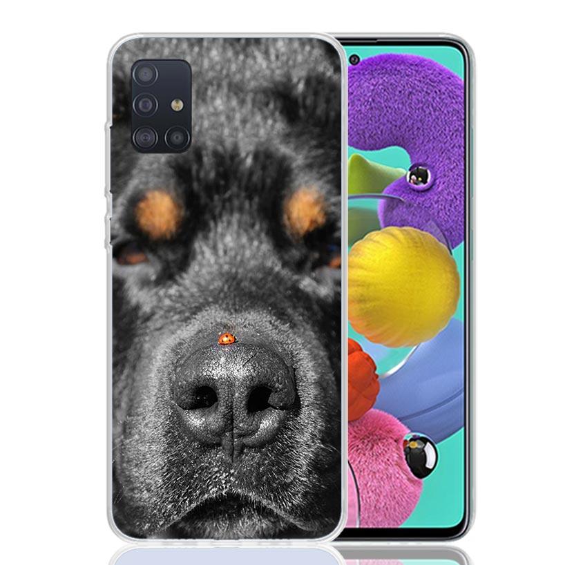 Rottweiler Dog Case Phone Cover for Samsung Galaxy A52 A51 A50 A42 A32 A22 A12 A02S A72 A71 A70 A41 A31 A21S A40 A30S A20E A10S