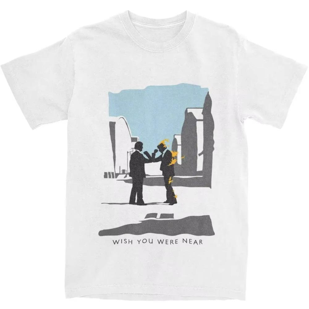 Wish You Were Here Men Women T Shirt Classic Rock Song Apparel Vintage Tees T-Shirts Printed Clothes