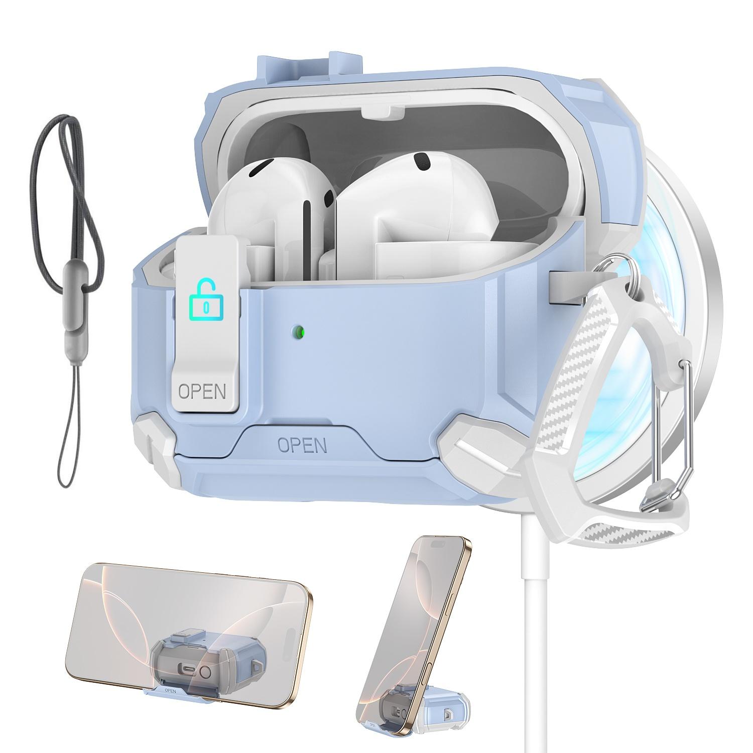 

Чохол для Samsung Galaxy Buds 3 /3Pro із захисним замком, підставка для телефону, захисний чохол-накладка зі шнурком для Samsung Galaxy Buds 3 For Galaxy Buds 3Pro