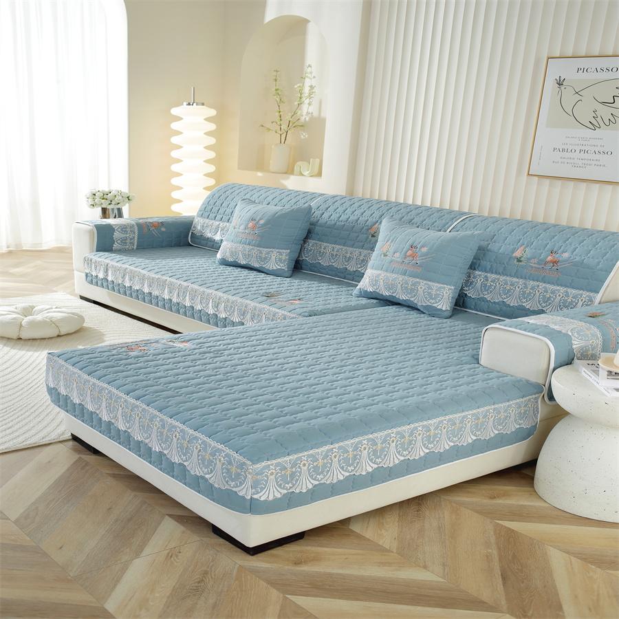 Simple Non-slip Leather Sofa Cushion Winter Sofa Cover All-inclusive Sofa Cover Sofa Towel