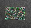 Natural Multi Fire Ethiopian Opal Black Round Cabochon Loose Gemstone Lot 50 Pcs 3 MM Black Opal Cabochon For Jewelry Making