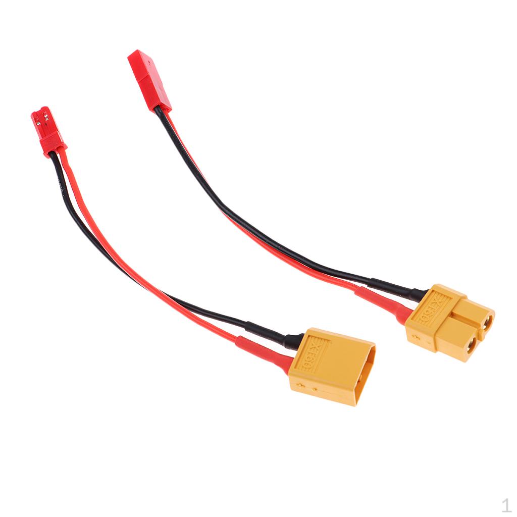 

1 пара штекерного роз’єму XT60 – JST з кабельним проводом 13,3 см, 22AWG, папа/жінка