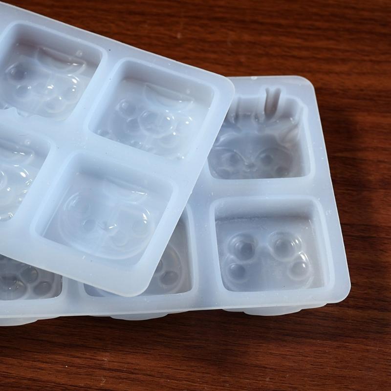 Flexible Silicone Baking Molds Unique 6 Cavity Animal Silicone Molds for Creative Bakers and DIY Dessert Making