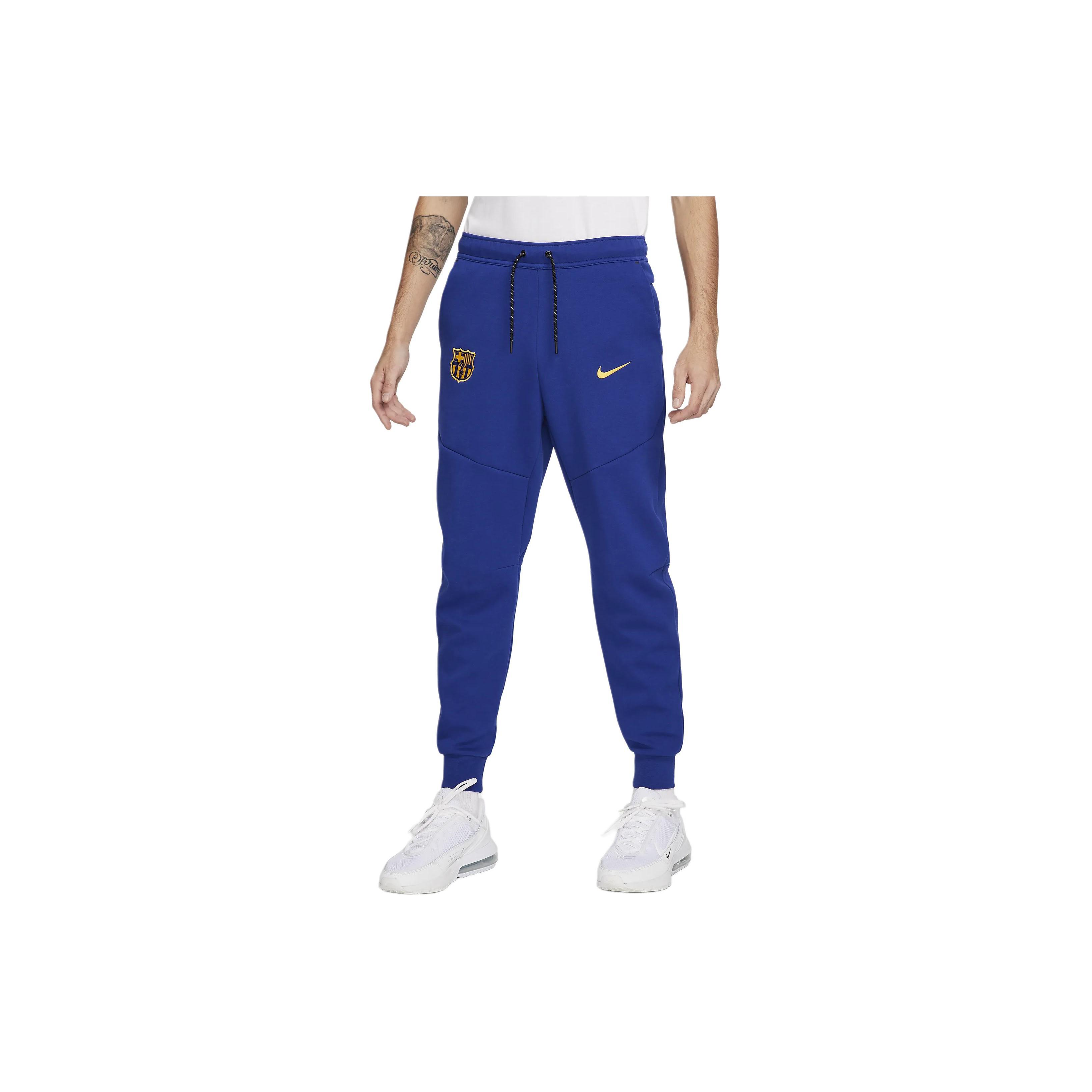 

Новые вязаные спортивные брюки Nike FC Barcelona Tech Fleece для мужчин, королевский синий, FJ5632-455 2XL