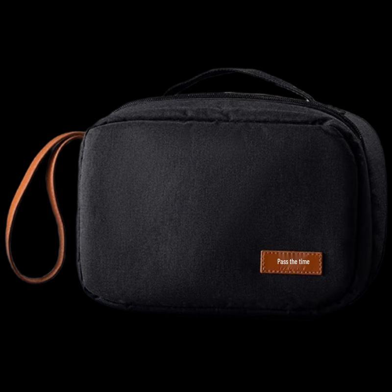 Yeshiguang Black Gold Dry Wet Separation Toiletry Bag 23.5*10.5*17.5cm
