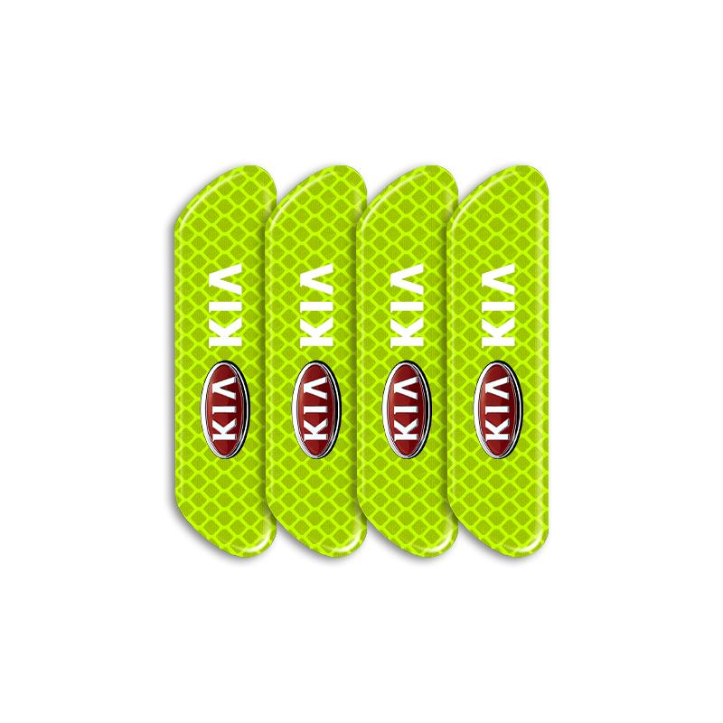 4PCS Car Door Reflective Sticker Night Light Warning Decal Chr For KIA Ceed Rio Sportage R K3 K4 K5 K6 XCEED KX3 SPORTAGE EV6