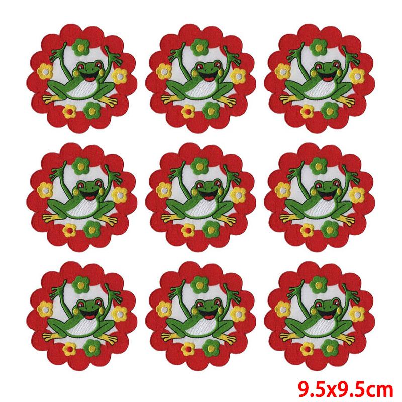 10 Pcs/lot Wholesale Embroidery Patch Iron On Patches For Clothing Patches On Clothes Jackets Decor Applique Sew Supplies