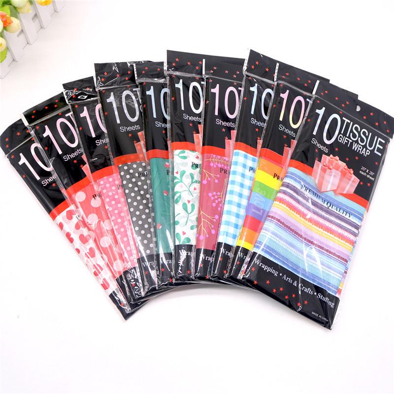 Gold & Silber Blumenmuster Seidenpapier - Punkt- & Streifendesigns für Frischblumenverpackung