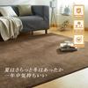 VK Living Carpet 200x300cm tatami Odor Compatible with Underfloor Heating and Hot Easy to Stylish Nordic Flannel Brown Rug, (approximately 4.5 mats),