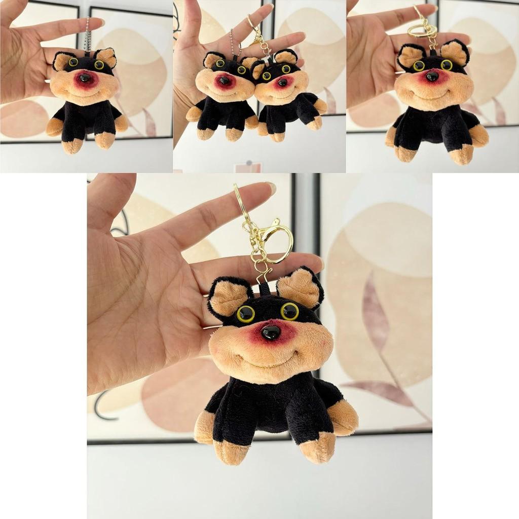 Adorable Small Dog Plush Toy With Soft Short Fur Ideal For Keychains And Gifts