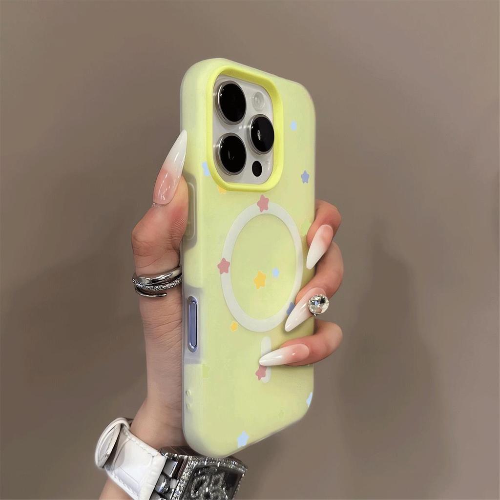 Magnetic Jelly Two-in-one Mobile Phone Case for Apple 13pro Glacier Pattern Mobile Phone Case Women's Double Shell Magnetic Mobile Phone Case