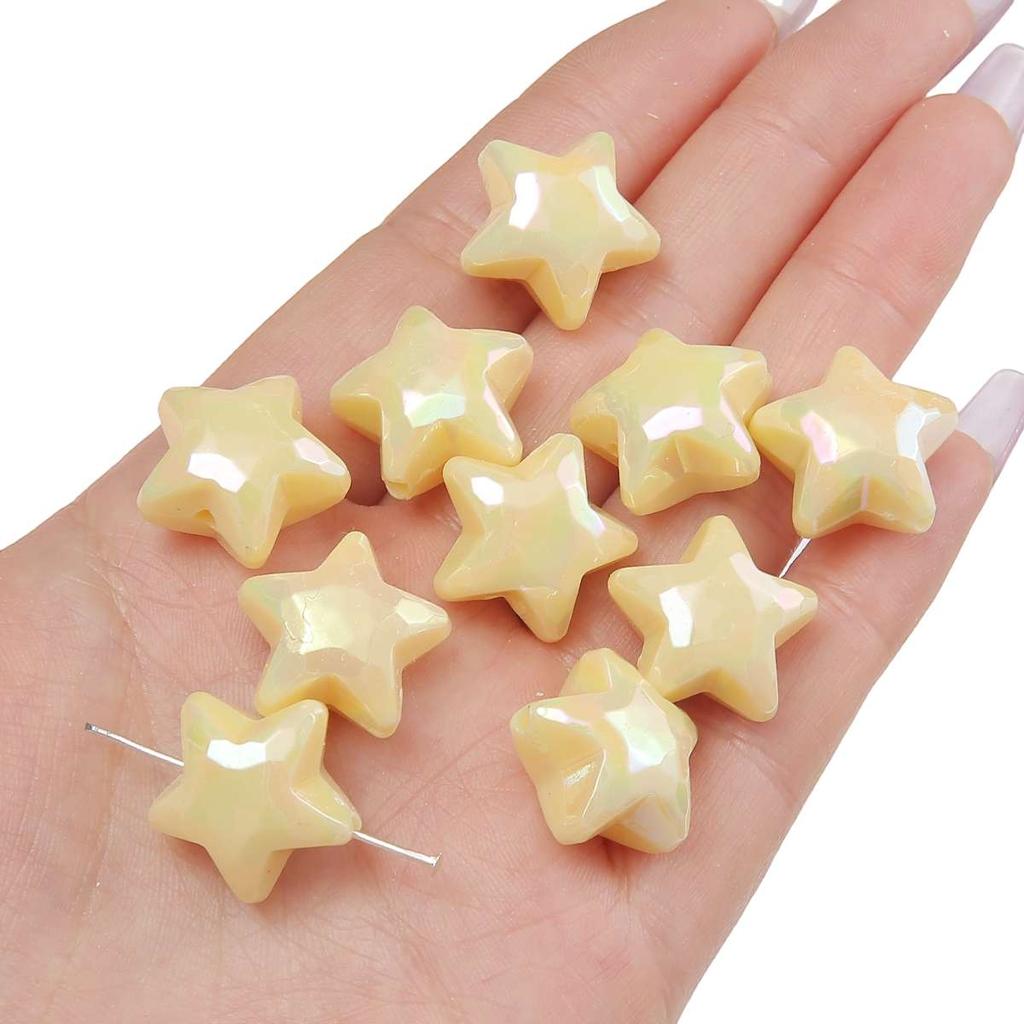 [19X17mm] Color-Plated Peach Heart Beads  Cream Heart-Shaped Beads DIY Handmade Jewelry Accessories