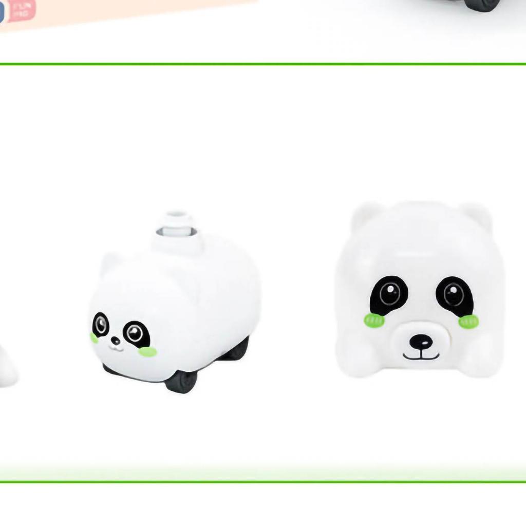 Balloon Powered Launcher Toy Educational Cartoon Aerodynamics Inertial Power Car Racers for Boys