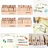 12pcs/Set Vintage Weather Diary Stamps DIY Wooden Assorted Stamps for Scrapbooking Stationery School Supplies