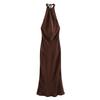 Kaslead New Arrival Women's Clothing Fashion Style Fashion Backless Silk Satin Texture Dress 3274548