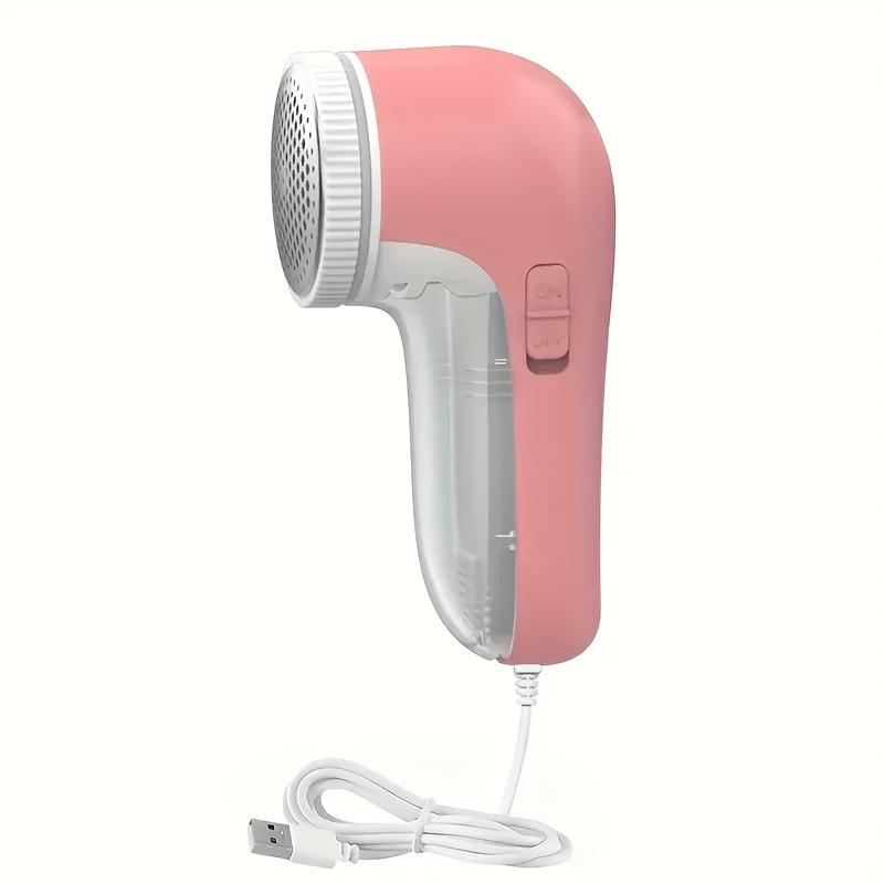 

Electric Fabric Shaver Pink Clothes Hair Remover Sweater Hair Ball Trimmer Wire Cutter with Replaceable Stainless Steel Blades for Sofas and Clothes розовый