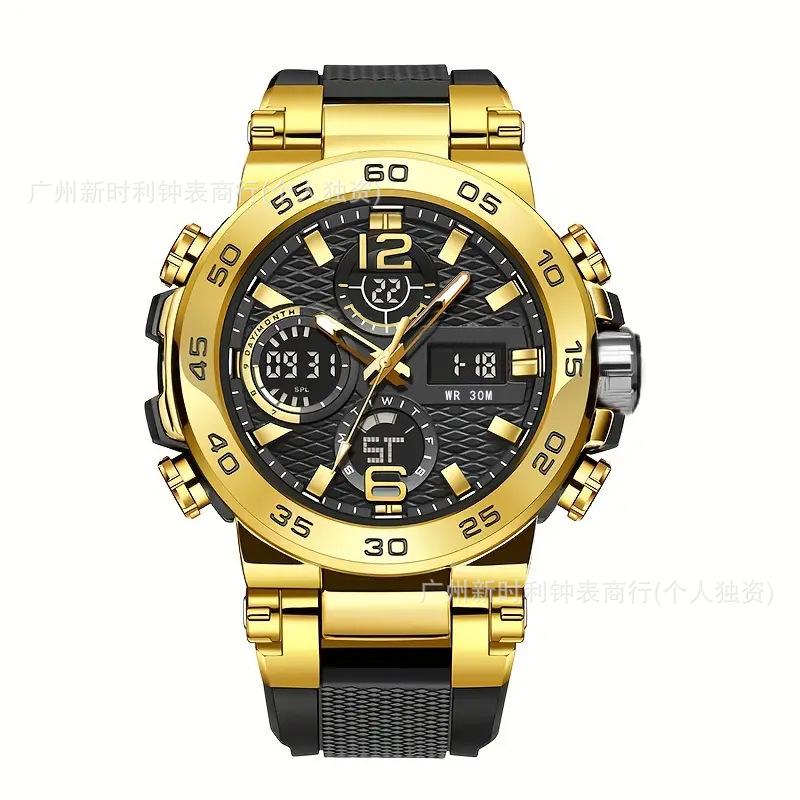 Sports Watch Tech Black Trendy Luminous Design For Teens Men And Students
