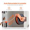 Retractable Air Hose Reel 3/8 IN x 50FT Hybrid Air Hose Reel Max 300 PSI