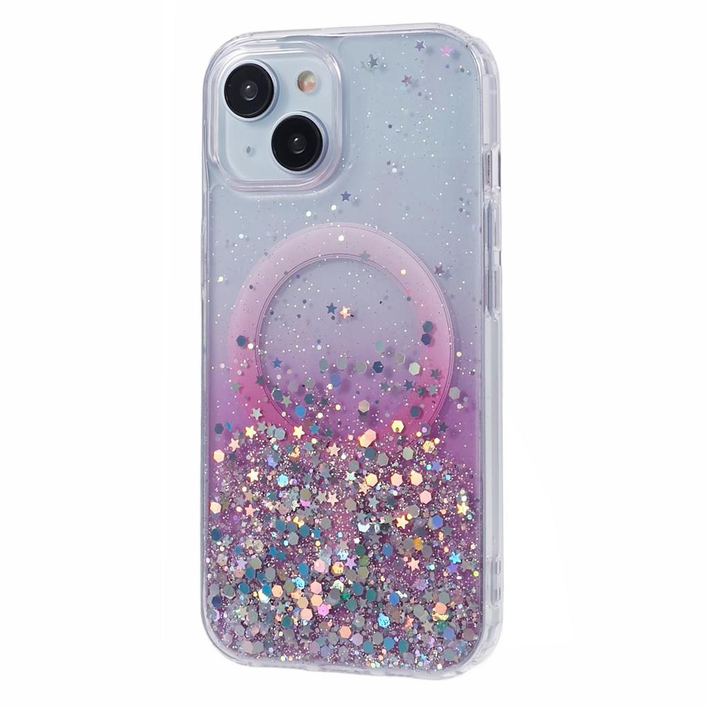 JTW Series for iPhone 14 Case Compatible with MagSafe Glitter Sequins Epoxy Phone Cover