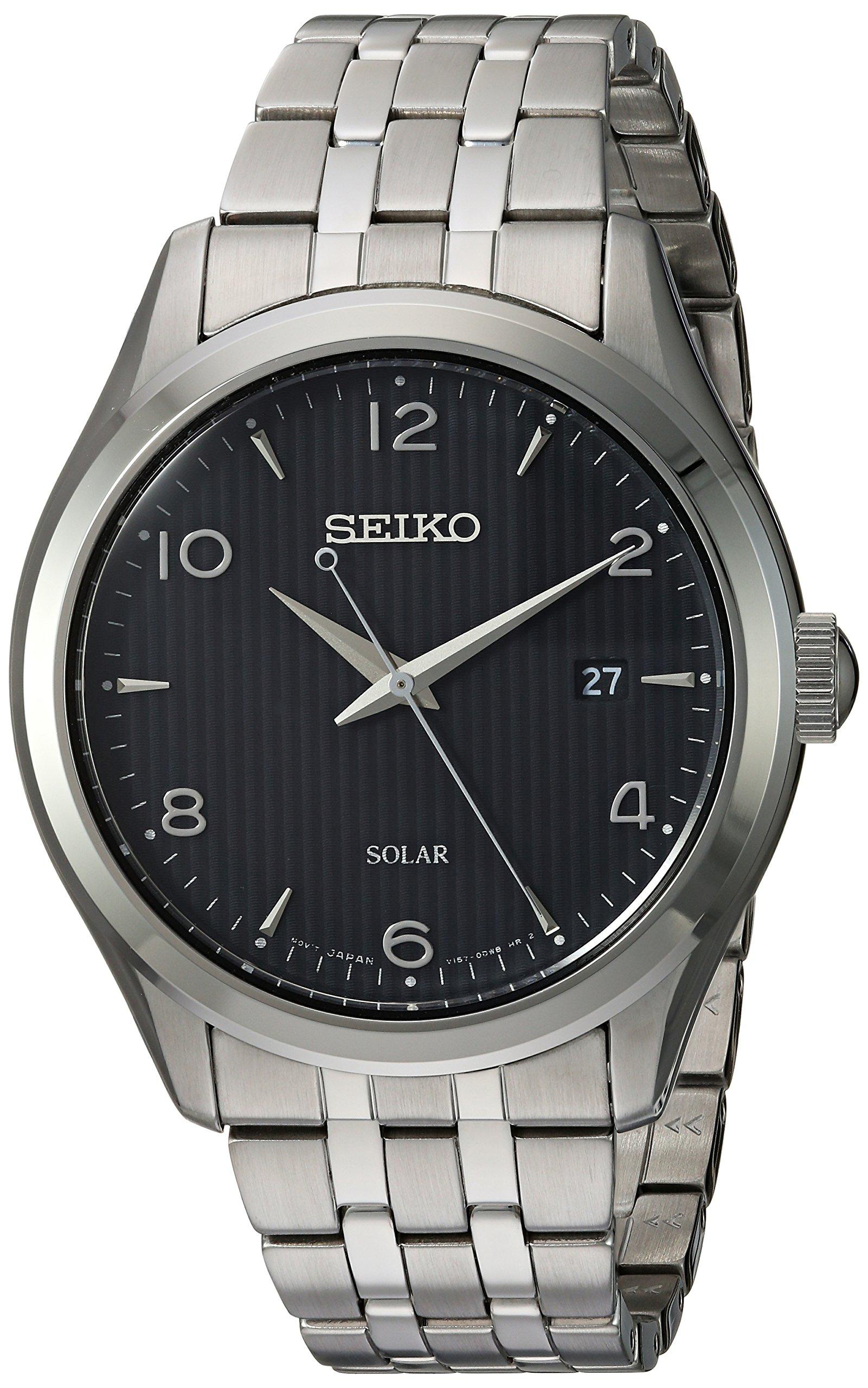 

SEIKO SNE489 Dress Analog Display Japanese Quartz Silver Silver Tone Men s Watch,