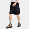 Li Ning CF Stretch Solid Color Multi-Pocket Cargo Shorts Men shorts Black AKSV239-1
