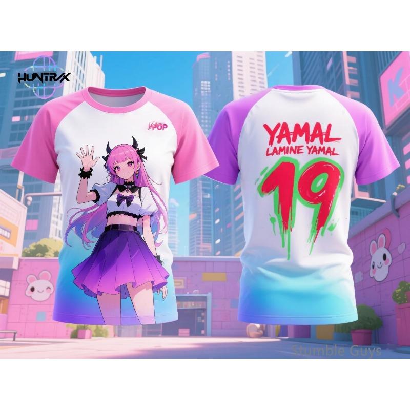 Kpop Dämonenjäger Sommer Kinder 3D Cartoon Kurzarm Lässig Mode Jungen Mädchen T-Shirt Anime Kleidung