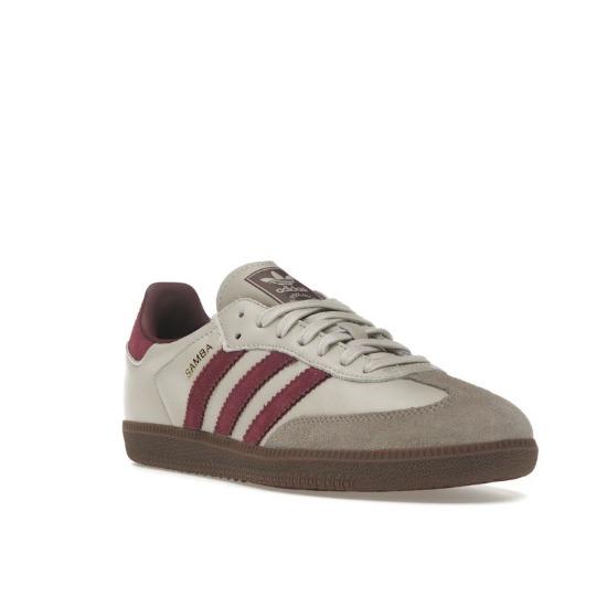 Adidas Samba OG Putty Grey Maroon Unisex Sneakers ID1482