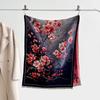 Autumn and winter new double-sided color oil painting series imitation cashmere thickened warm scarf women's air conditioner shawl
