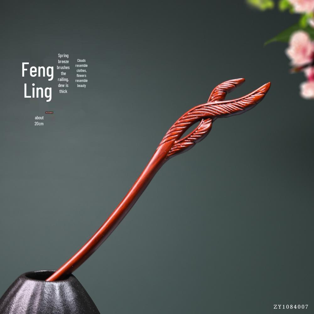 Rosewood Hairpins: Antique-Style Wood Hair Accessories for Hanfu & Qipao