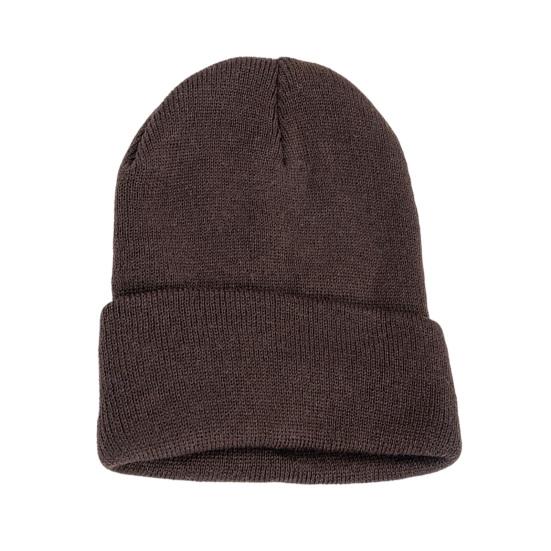 Unisex Knitting Hat Solid Color Men Women Brimless Hat Winter Soft Breathable Warm Stretchy Hat Outdoor Wear