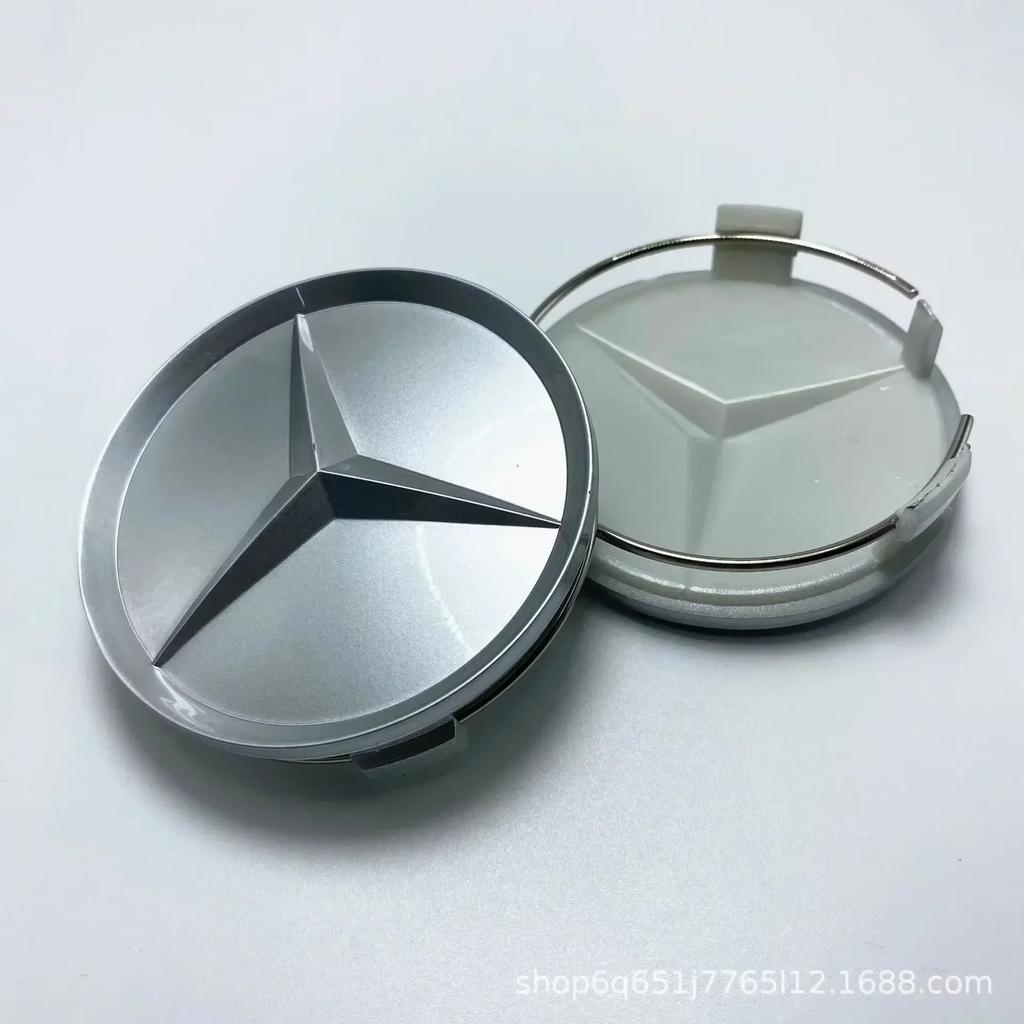 BLZ3   4Pcs 75MM Car Wheel Hub Center Badge Cap Covers for Mercedes Benz AMG a C GLA GLC Universal Fit Wheel Center Caps A171400